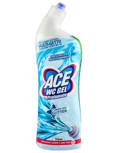 Ace Wc Gel 750ml - Freschezza Mediterranea - Rimuove Germi E Batteri